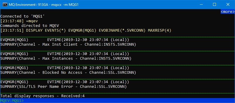 MOEV Event Display in MQSCX